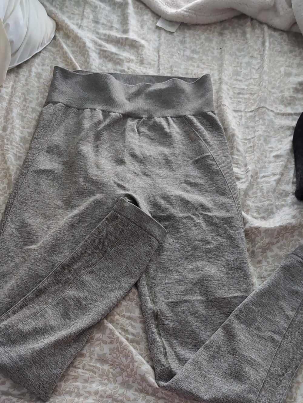 Women's Gray Stretch Knit Leggings